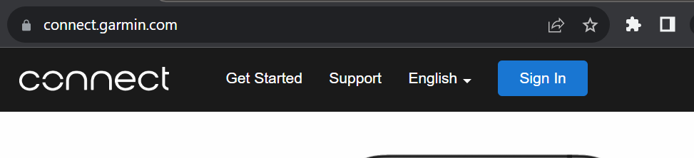 Garmin Connect Sign In