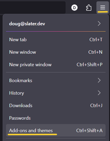 Firefox Add-ons and themes